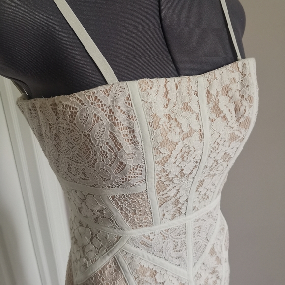 BCBGMAXAAZRIA Vivienne Bustier Lace Gown - Picture 5 of 8